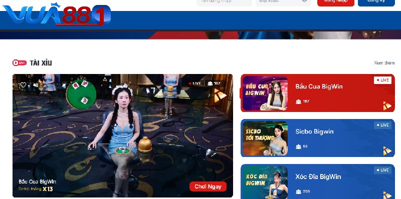 Giao diện của nhà cái được thiết kế khoa học nhất Giao diện của nhà cái vua88 được thiết kế khoa học nhất